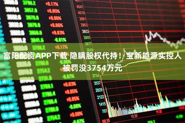 富阳配资APP下载 隐瞒股权代持！宝新能源实控人被罚没3754万元