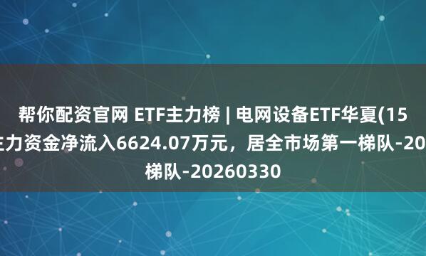 帮你配资官网 ETF主力榜 | 电网设备ETF华夏(159326)主力资金净流入6624.07万元，居全市场第一梯队-20260330
